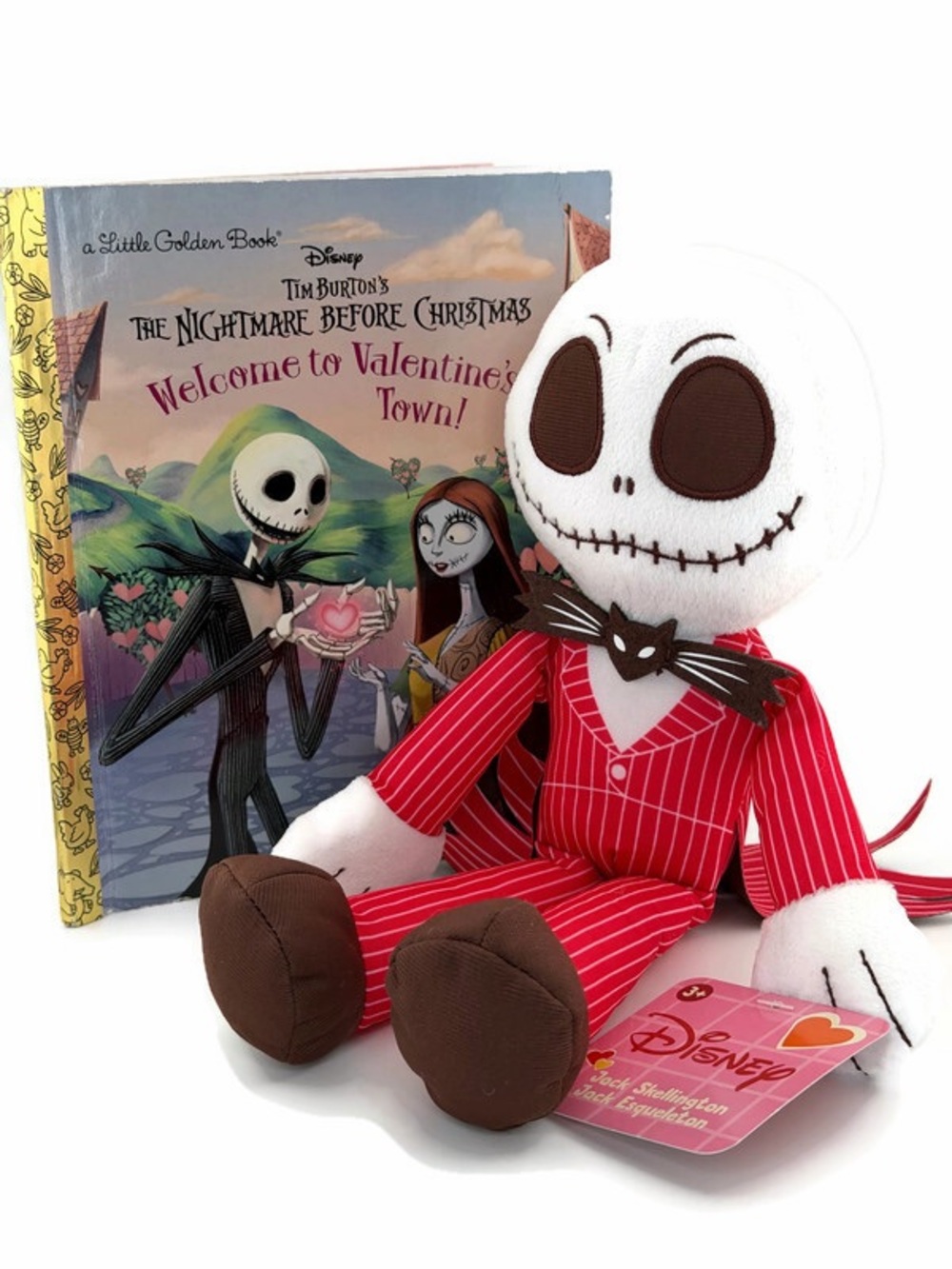 Disney The Nightmare Before Christmas Book and Jack Skellington Plush